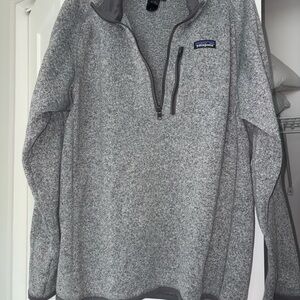 Patagonia Men's Zip-Up Sweater in Heather Gray